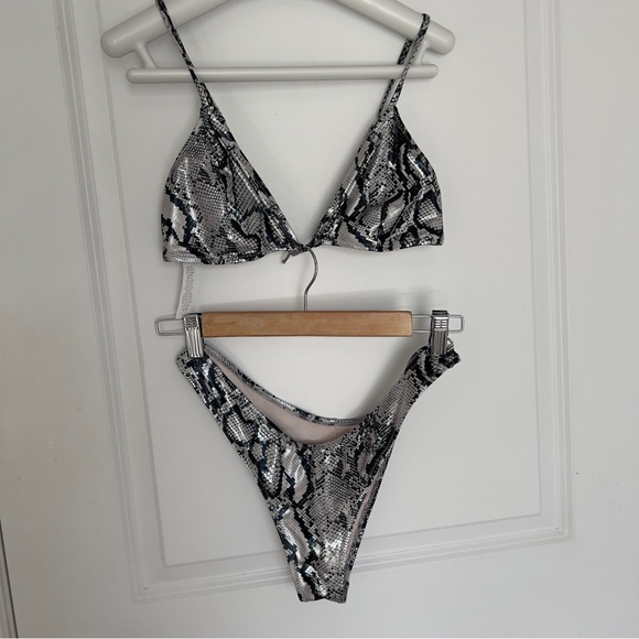NWOT Bond Eye Metallic Snakeskin Bikini - Picture 1 of 13